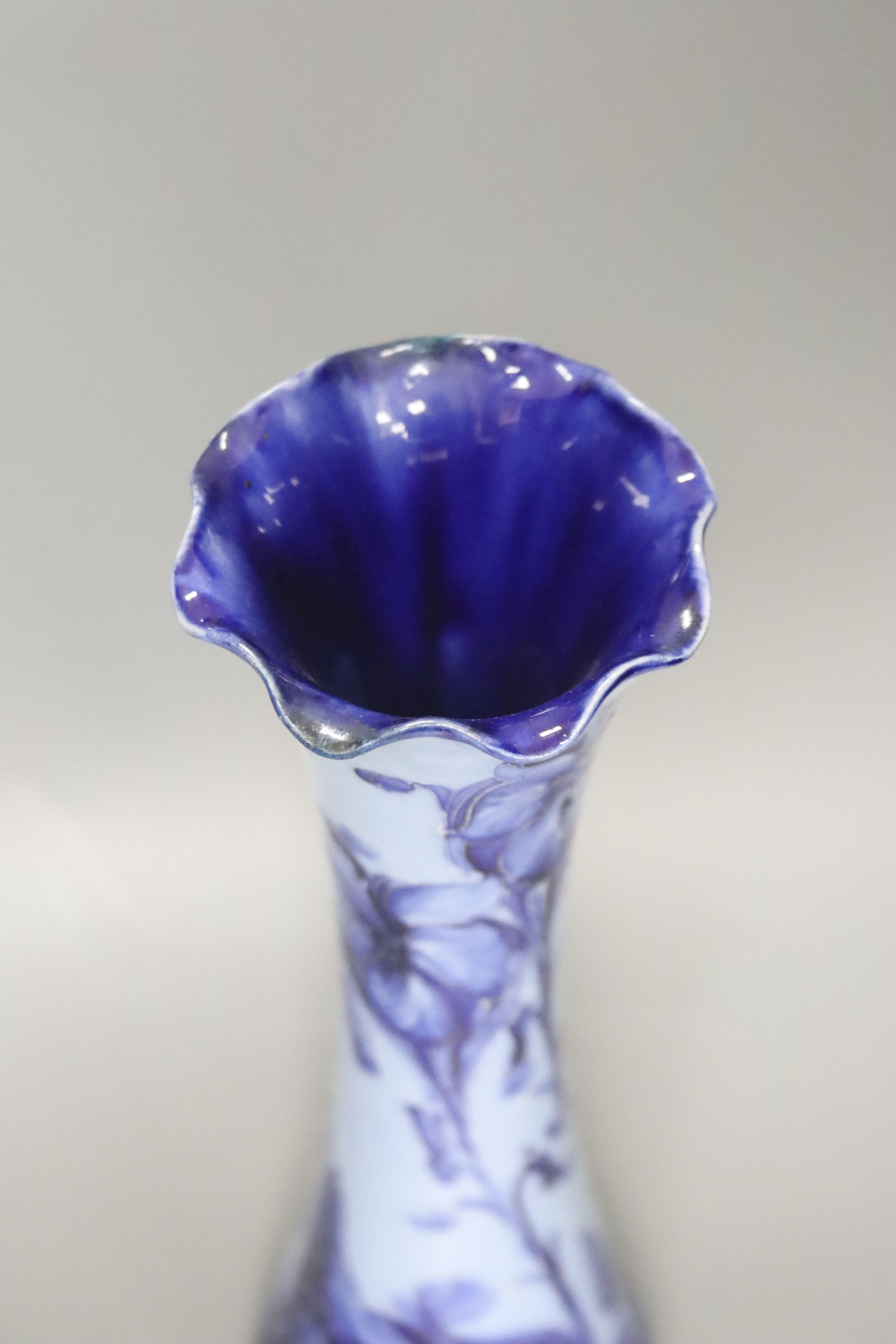 A Moorcroft Macintyre & Co Florian vase, RD No.326470, height 31cm